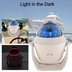High Precision Marine Compass with LED Light for Boat, Car & Truck Navigation