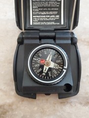 Normark PL 180 Black Pocket Compass Floatable Shock Proof Hiking Jewel Bearing