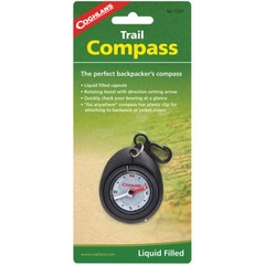 Coghlan’s Trail Compass w/ Attached Clip, Liquid Filled for Backpackers Hiking