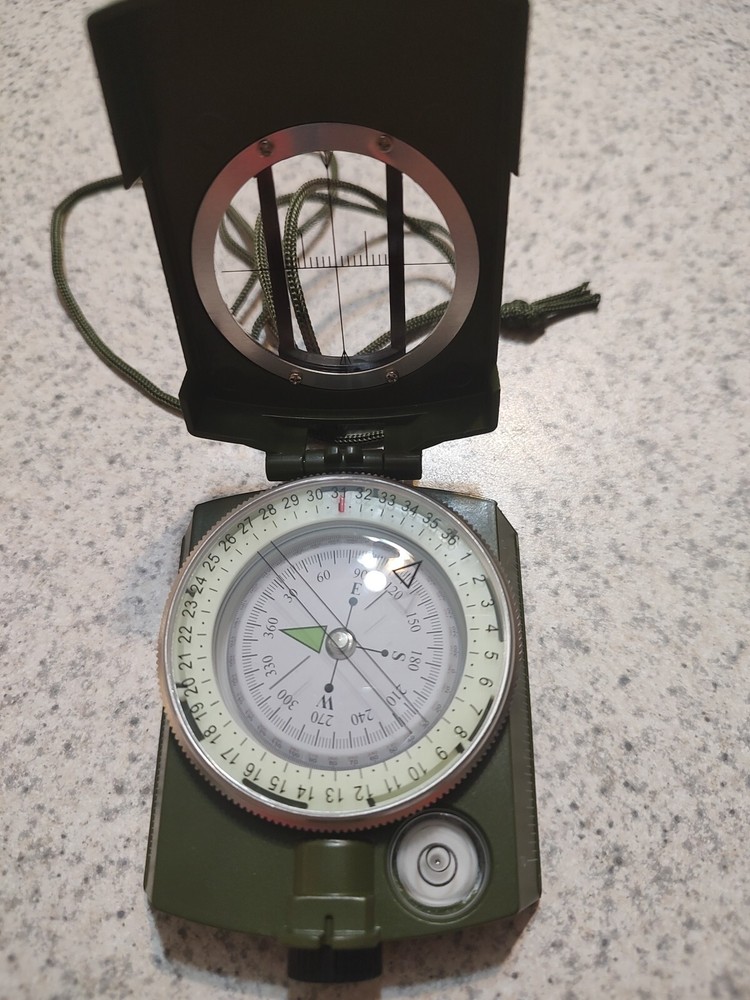 Pocket Military Army Geology Pro Compass Outdoor Hiking Camping Survivalist