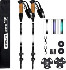 Ultra-Light Aluminum Trekking Poles for Hiking | Collapsible | Pair of 2