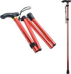 Foldable Alpenstocks, 33 Inch – 36.6 Inch Length Adjustable Aluminum Alloy