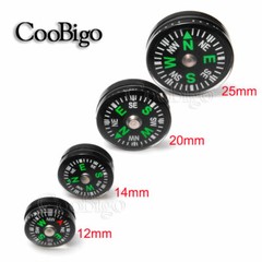 25X Dia.12mm~25mm Mini Button Compass Portable Liquid-filled Outdoor Sport Tool