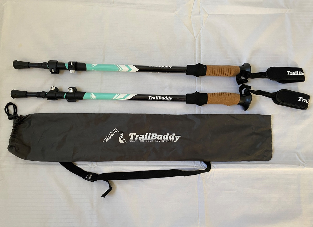 TrailBuddy 1A Anti Shock Sticks Adjustable Trekking Poles