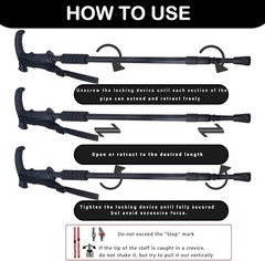 Retractable Aluminum Trekking Pole – Lightweight & Shock-Absorbing for Hiking