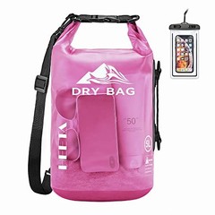 Waterproof Dry Bag for Men & Women – 5L/10L/20L//40L Roll Top – Rose Red