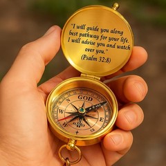 Compass Gift for Boys: Communion, Confirmation, Baptism, Graduation, Christian