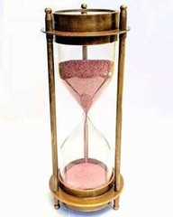 Nautical Brass Sand Timer Hourglass Maritime Brass Compass Table Decorative Gift