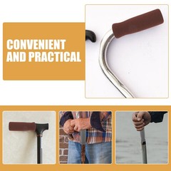 3Pcs Durable Cane Handle Grips Nonskid Crutch Handle Wraps for Elderly Use