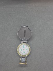 Vintage Engineer Lensatic Compass Military Hiking Camping Liquid Filled Taiwan