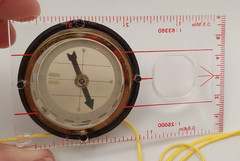 Navigational Pocket Compass w/ Magnifier & Ruler Scale – Hiking Camping Boating