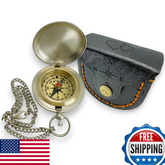 Backpacking Navigation Handmade Brass Personalize Compass for Backpacking Lovers