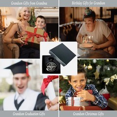 Grandson Gifts from Grandma Grandpa, Go Confidently Pocket Compass Engraved B…
