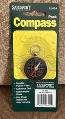 Vintage Safesport Pack Key Chain Compass 51-604 New In Package