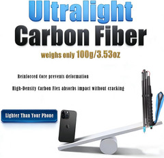 Ultralight Carbon Fiber Trekking Poles 2-Pack,Z-Pole Design Trail Running,Foldab