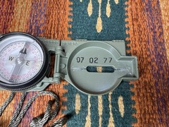 Cammenga Model 27 US Military Phosphorescent Lensatic Compass Tested W Pouch