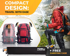Trekking Poles – 2-Pc Pack Collapsible Lightweight Hiking Poles, Strong Aircraft