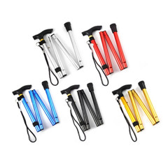 Outdoor Folding Lightweight Foldable Easy Folding Aluminum Metal Walking Sticks