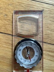 Transparent Baseplate Orienteering Map Compass W Magnifying Glass Scale 1 62500