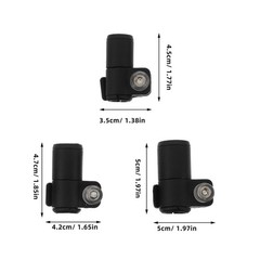 3 Pcs Trekking Pole Lock Accessories for Walking Sticks Climbing External
