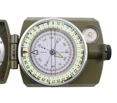 High Quality Pocket Military Army Geology Metal Compass Military Green Color