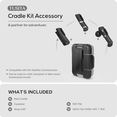 Cradle Kit Accessory Compatible with ZOLEO Satellite Communicator – GPS