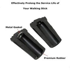Walking Stick Tips Rubber 4pcs Trekking Pole Tips Replacement Rubber Feet For Hi