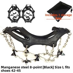 8-Tine Steel Crampons Icy Terrain Grip Enhanced Stability For Climbing