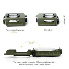 High Accuracy Waterproof Military Lensatic Sighting Army hiking working compass