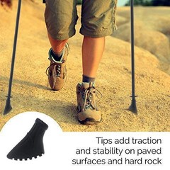 4pcs Nordic walking pads asphalt rubber buffer pads Nordic walking sticks Trek…
