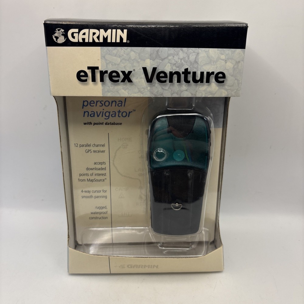 VINTAGE 2000s Garmin Etrex Venture GPS Receiver In Original Packaging TESTED WOR