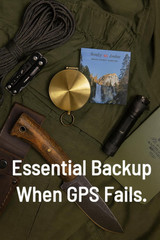 Glow in the Dark Brass Pocket Compass – Waterproof Navigation Tool for Camping,