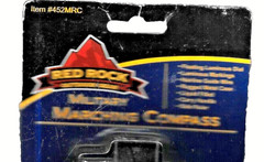 NEW Old Stock RED ROCK Outdoor Gear Plastic Lensatic Compass, Black, – FREE SHIP