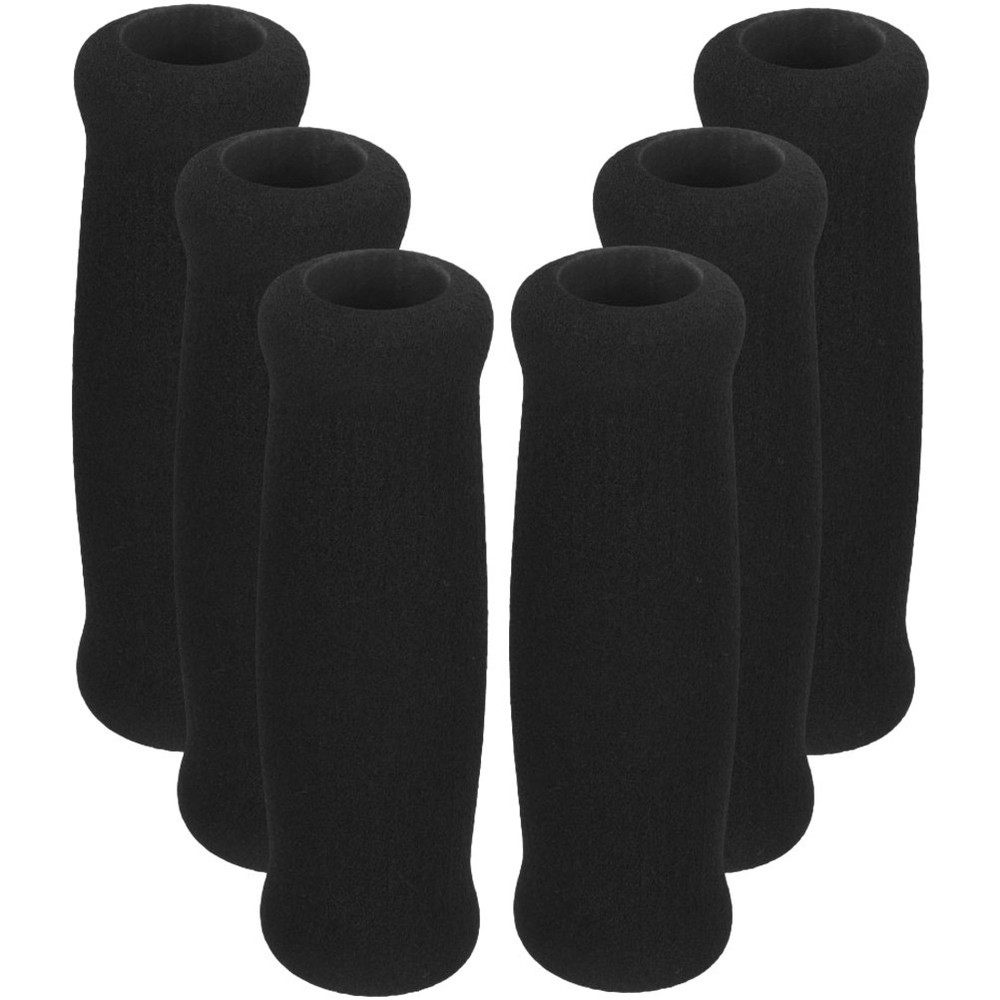 6Pcs Ergonomic Crutch Handle Grips Black Nonslip Thickened Grip for Daily Use