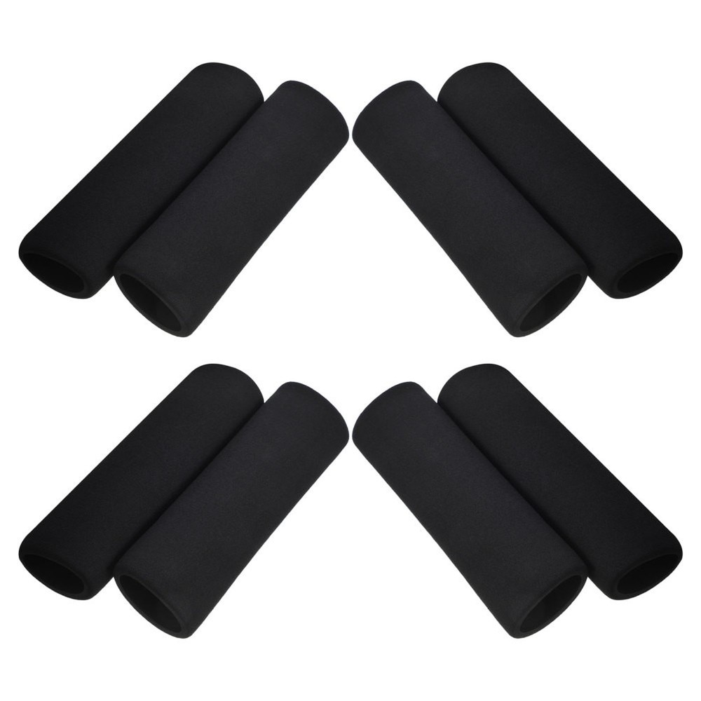 8Pcs Reusable Sponge Cane Handle Grip Covers for Walker Cushioned Non Slip Black