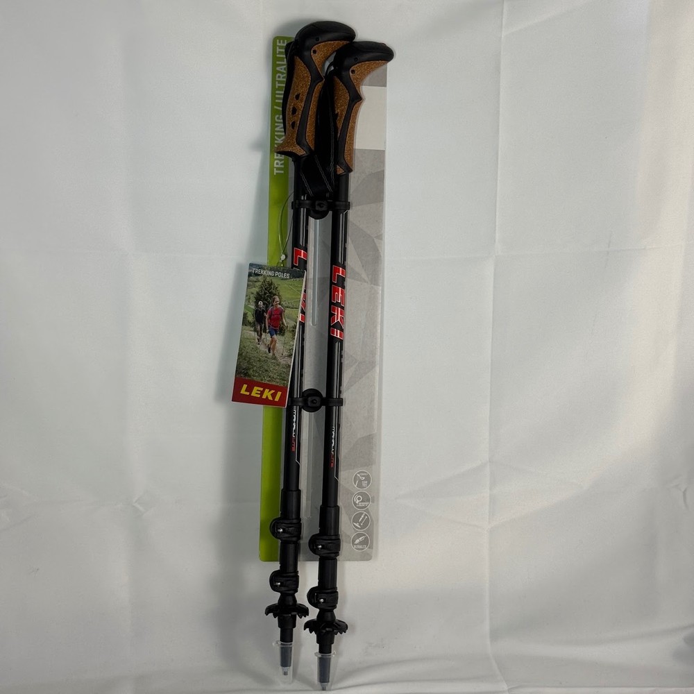 LEKI Makalu Cork Lite Aluminum Trekking Poles *BRAND NEW* (MSRP $159.95)