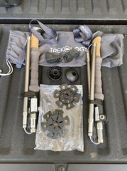 Trekology TREK-Z 2pc Trekking Hiking Poles, Foldable Collapsible Walking Sticks