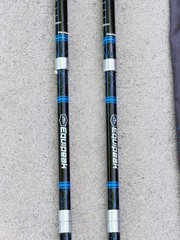 Set of Equipeak Aircraft Grade 7075 Folding Trekking Poles 105-120CM W/Bag…9V