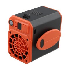2400mAh Hanging Waist Fan with Power Bank LED Light Three Speed Cooling Device