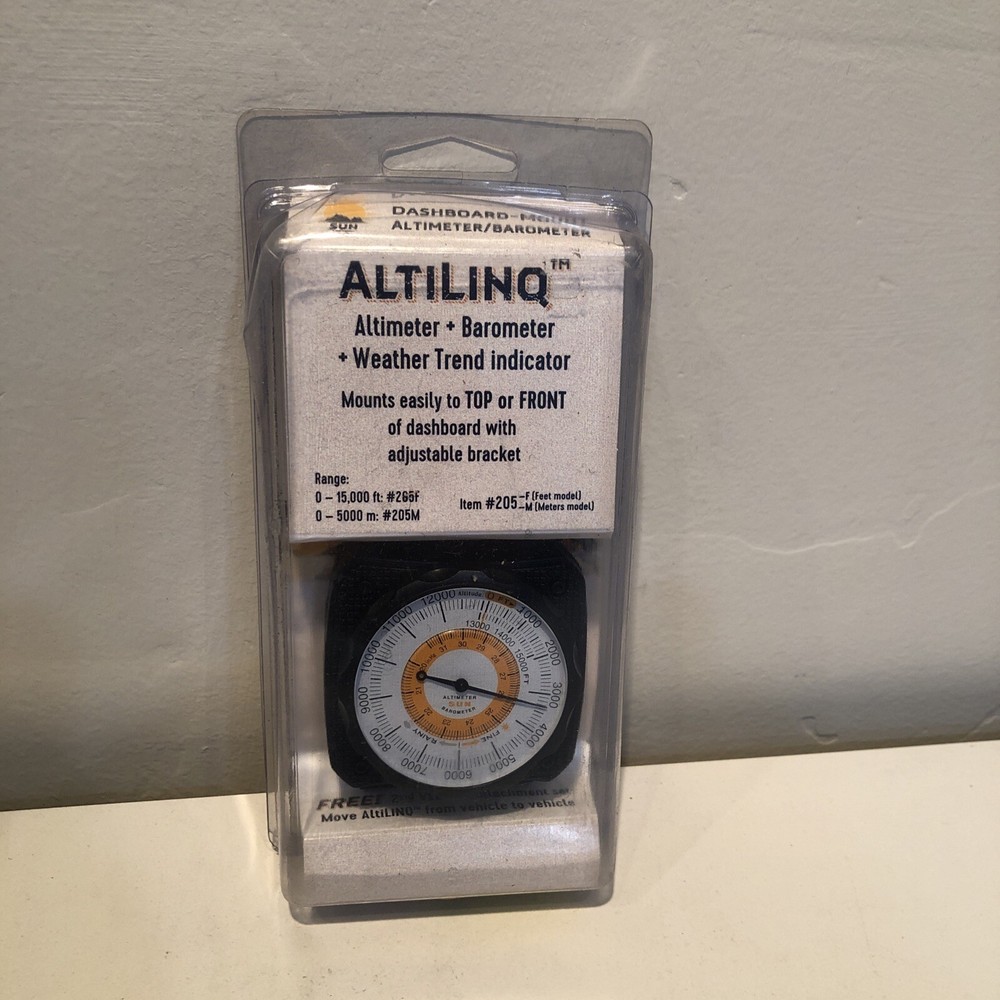 Sun Company AltiLINQ Dashboard Altimeter and Barometer