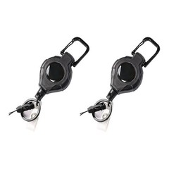 Retractable Fishing Rod Leash with Steel Rope for Outdoor Lure Keychain