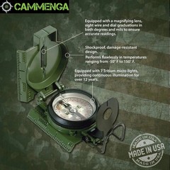 Cammenga 3HCS Official US Miltary Lensatic Compass