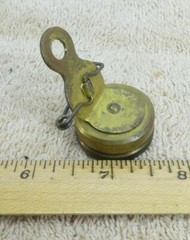VTG Marbles Lapel Pin On Compass Gladstone Brass w/ Black Face Hiking Camping