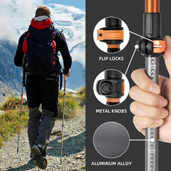 Trekking Poles, Collapsible Hiking Poles,Lightweight and Compact Walking Sticks