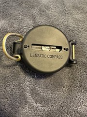Vintage Lensatic Compass Japan With Original Box Pouch!!!!!!!!