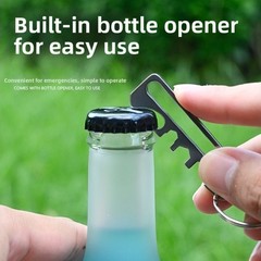 Rattlesnake Design Keychain Tool for Outdoor Use Bottle Opener and Hex Wrenches