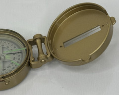 Vintage Lensatic Compass Liquid Filled EDGE, Made in Japan In Original Box