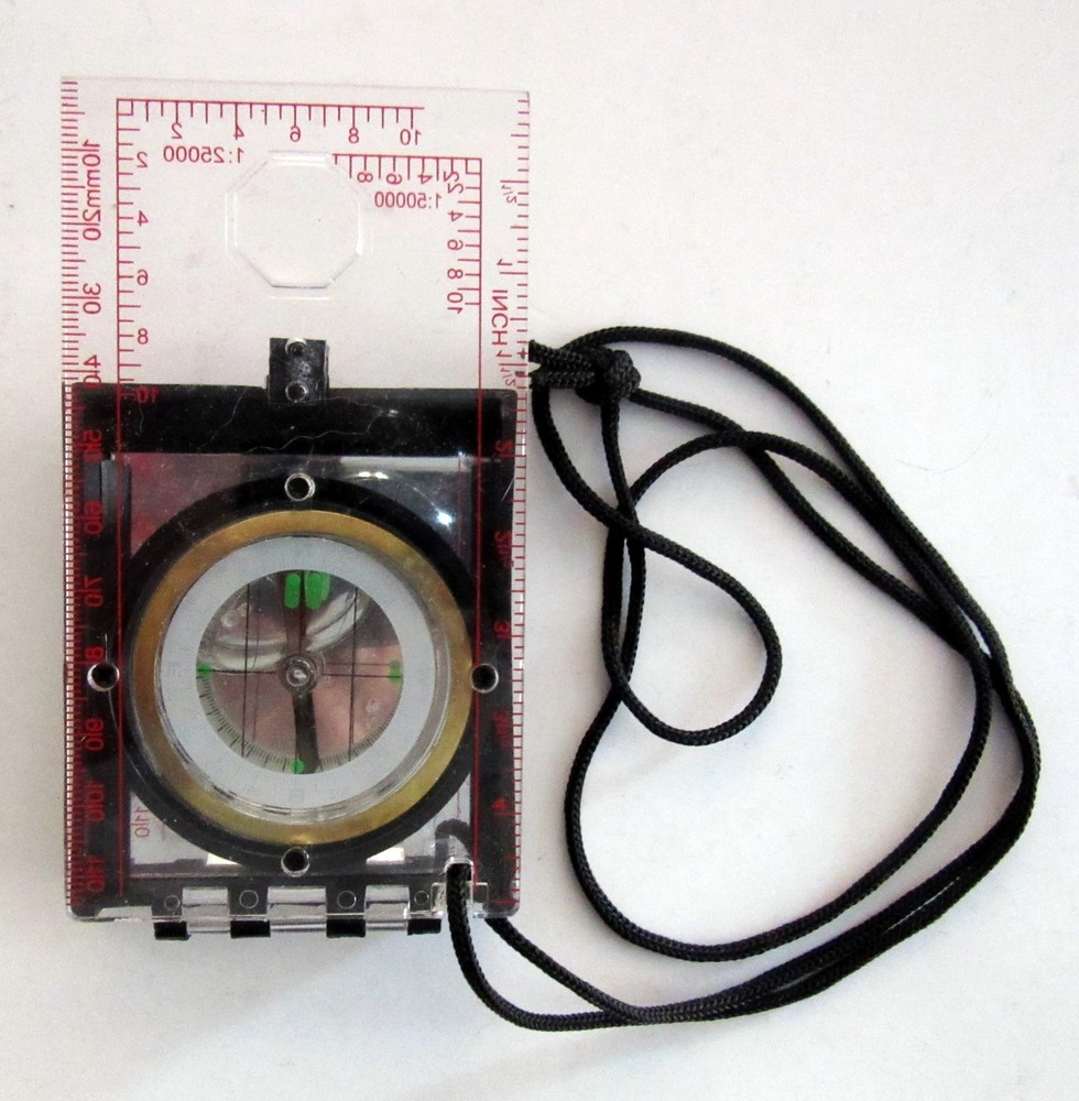 Vintage Eddie Bauer Survival Compass,, with magnifier & mirror