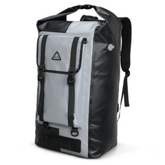 Waterproof Backpack Roll Top Dry Bag Kayak Dry Backpack IPX7 60L Black/Grey