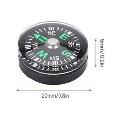 Lightweight Pocket Oil Filled Button Compass, Portable (Green)